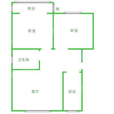 运河小区2室2厅1卫85㎡
