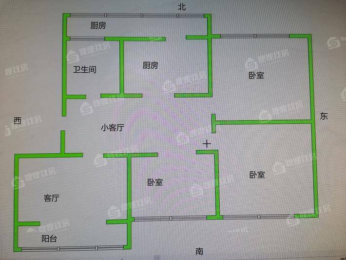 农行小区（二幼北）3室2厅1卫116㎡