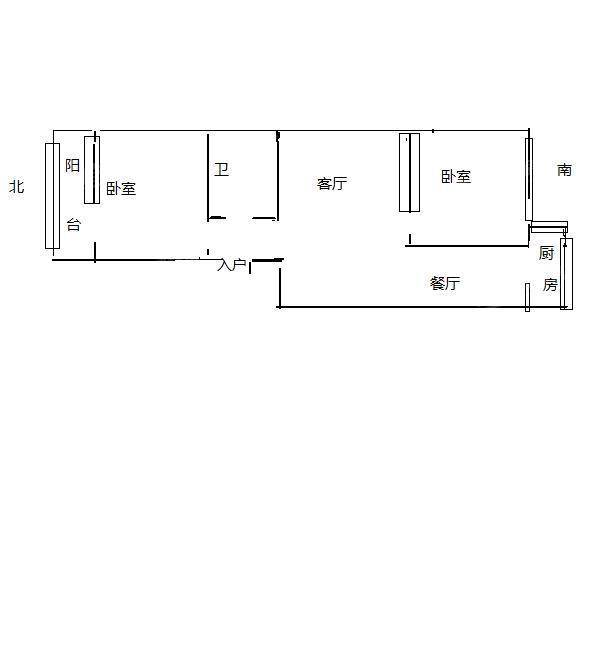 枫林绿洲2室2厅1卫91㎡