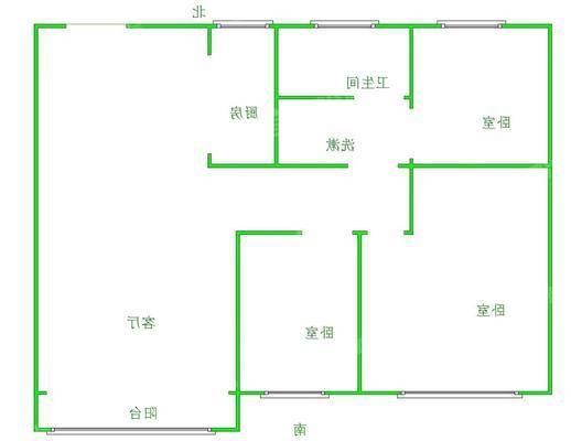 吾悦华府3室2厅1卫110㎡