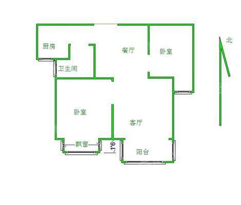 凤凰城（B区）2室2厅1卫84㎡