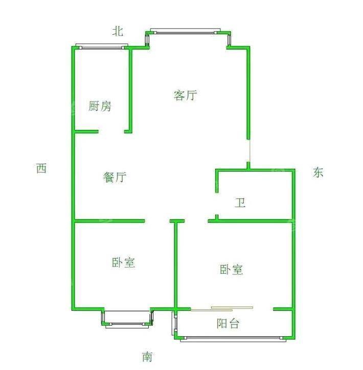 万泰阳光花园2室2厅1卫91㎡