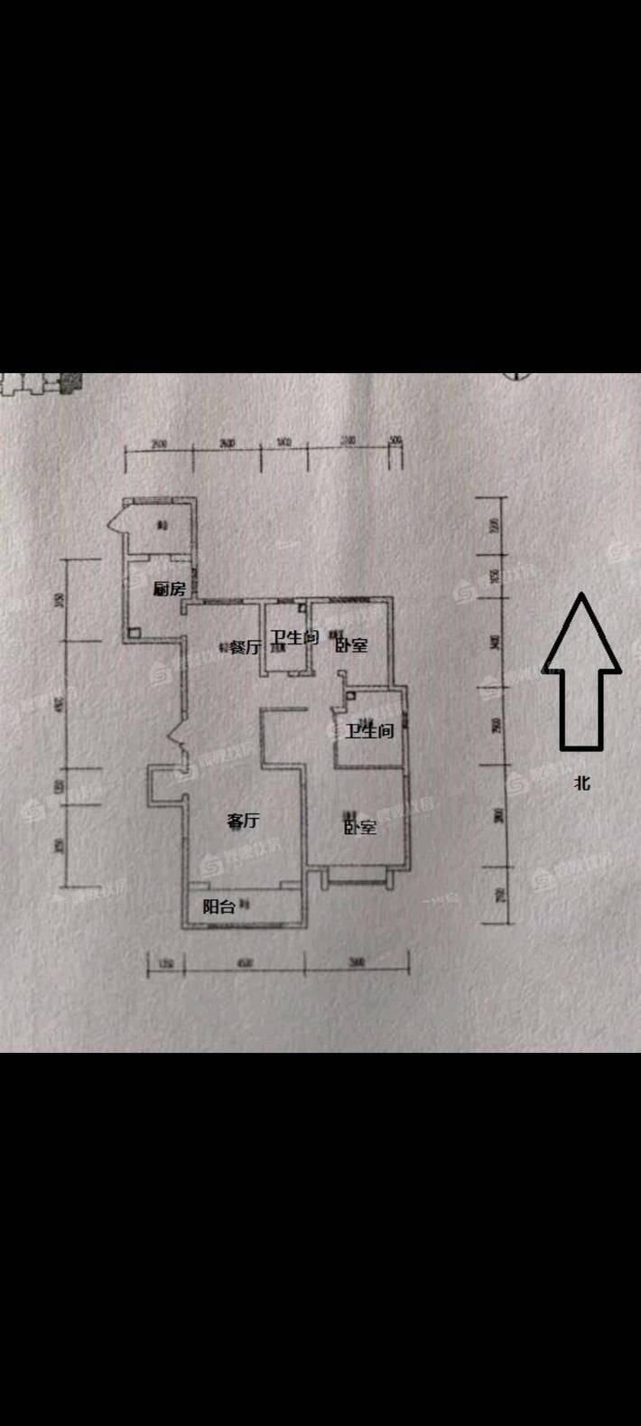 保利拉菲公馆（东区）2室2厅1卫140㎡