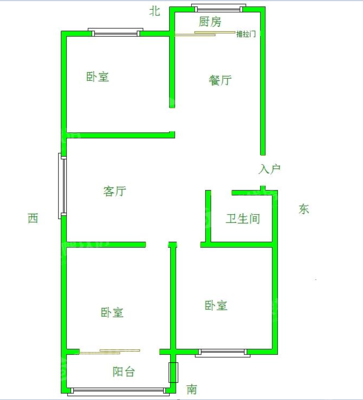 嘉福园小区3室2厅1卫103㎡