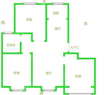 天成和园3室2厅1卫108㎡