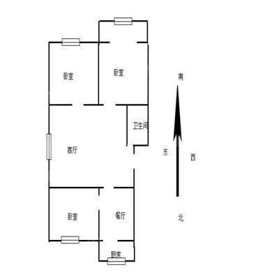 二冷宿舍3室2厅1卫92㎡