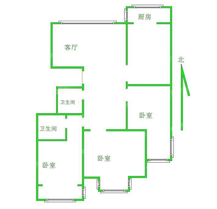 百合世嘉3室2厅2卫132㎡