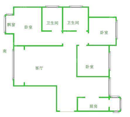 贻成御景国际3室2厅2卫137㎡