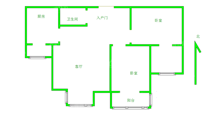 榕城世家2室2厅1卫93㎡