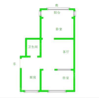 金地小区2室1厅1卫68㎡
