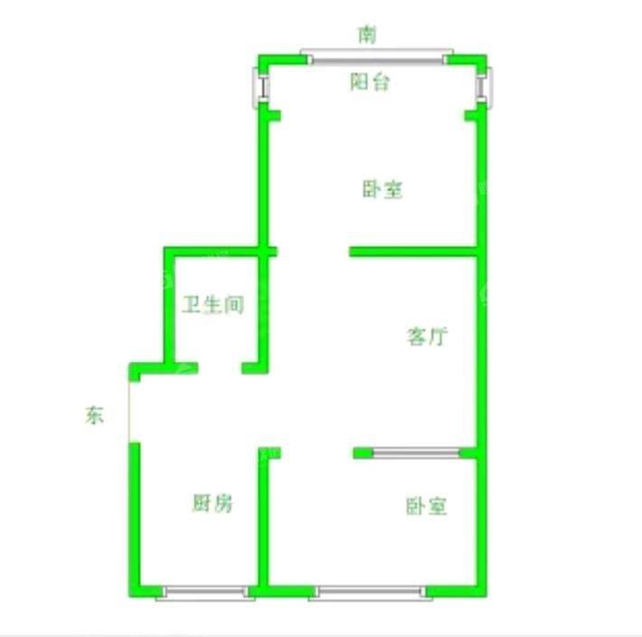 金地小区2室1厅1卫68㎡
