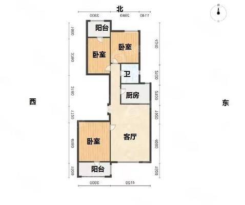 贻成御景狮城3室2厅1卫106㎡