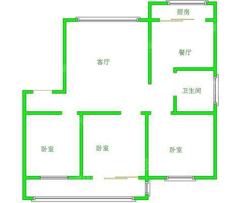 欣欣家园3室2厅1卫114㎡