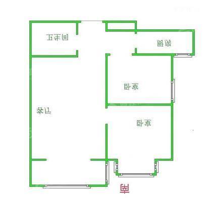 恒大城（拆迁房）2室2厅1卫98㎡