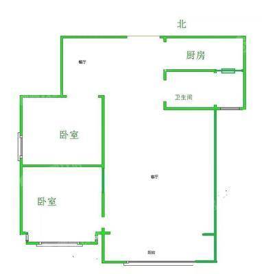 禧福荷堂A区2室2厅1卫86㎡