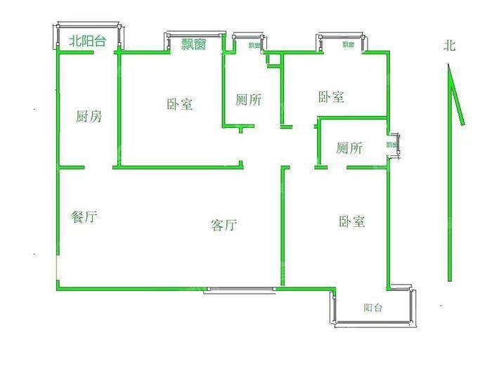 佳苑领域3室2厅2卫127㎡