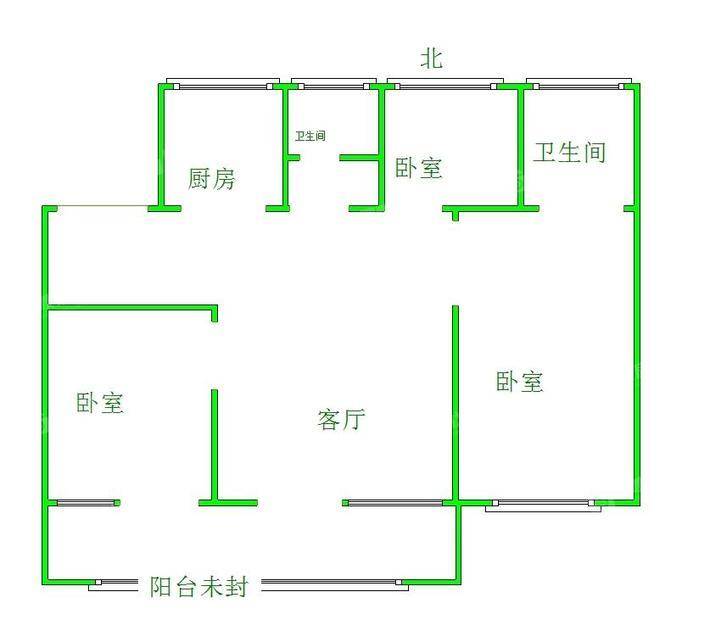嘉禾一方三期3室2厅2卫129㎡