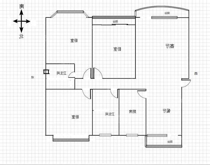 学府花园3室2厅2卫138㎡
