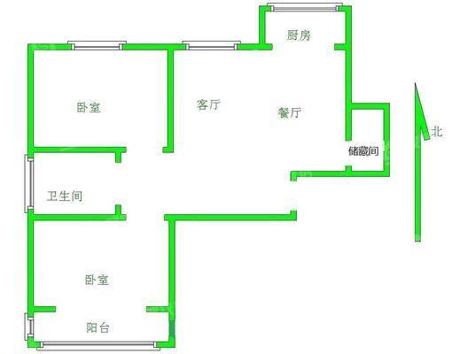 万泰丽景西区2室2厅1卫95㎡