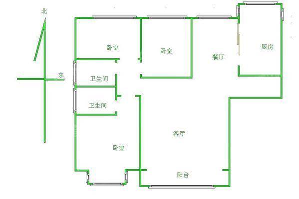 贻成御景国际3室2厅1卫138㎡