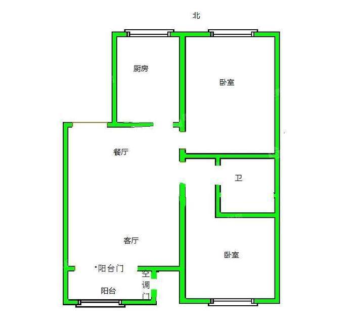 金域华城（金茂府）2室2厅1卫91㎡
