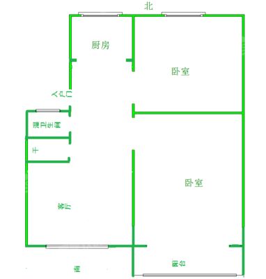 化机厂（菜市场）2室2厅1卫71㎡
