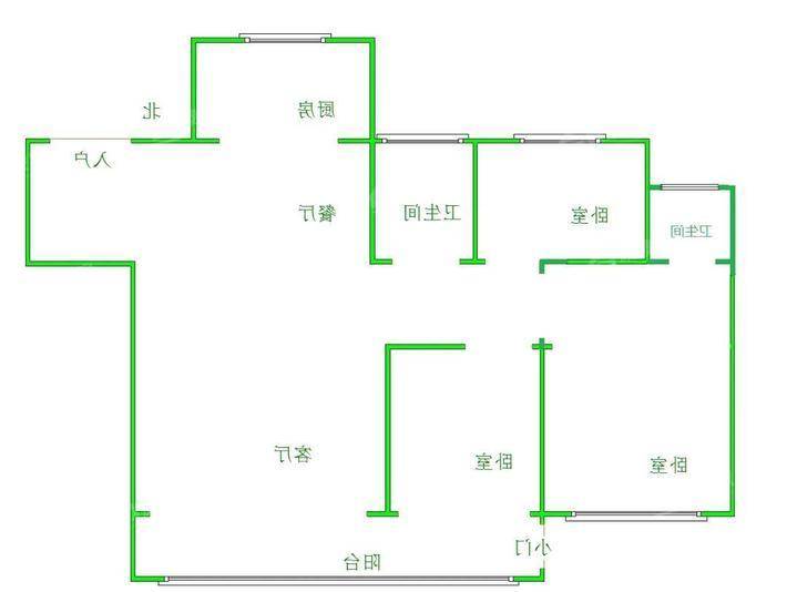 吾悦华府3室2厅2卫123㎡