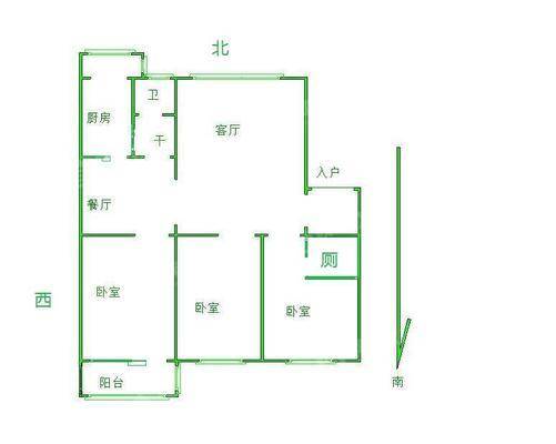 朝阳花园3室2厅2卫137㎡