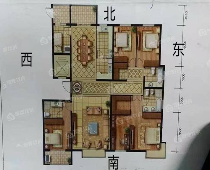 天成明月洲东区5室3厅3卫240㎡