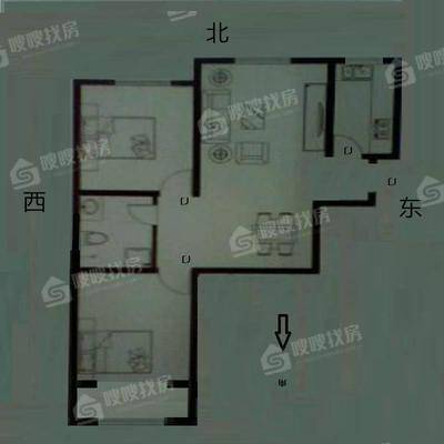 一世界回迁1-152室2厅1卫99㎡