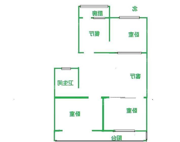 财经学校宿舍（小王庄财贸学校）3室2厅1卫89㎡