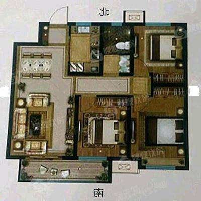 石榴玉兰湾3室2厅1卫106㎡