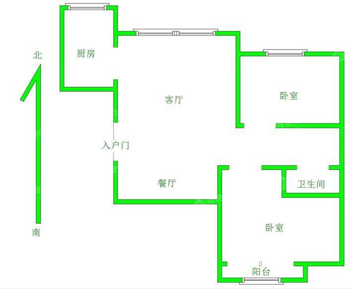 宏宇亚龙湾2室2厅1卫85㎡