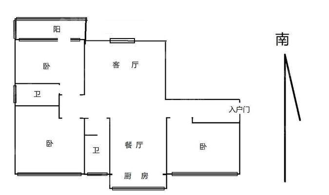 禧福荷堂C区3室2厅2卫136㎡