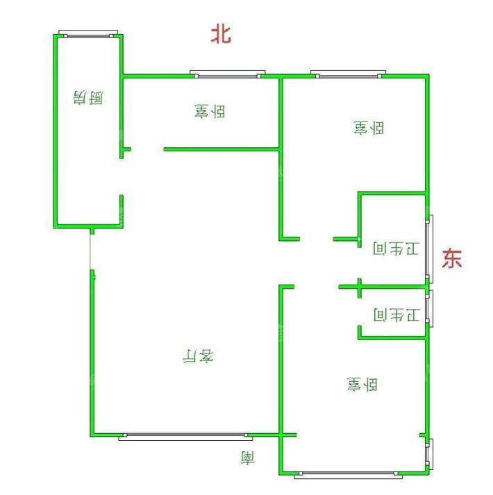 禧福荷堂B区3室2厅2卫126㎡