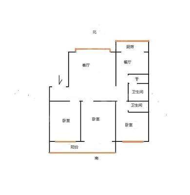 欣欣家园3室2厅2卫128㎡