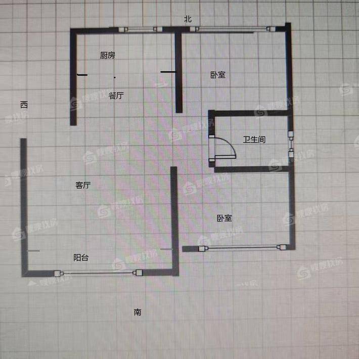 大运河新村（安运佳苑）2室2厅1卫96㎡