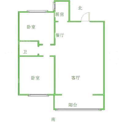 一世界回迁1-152室2厅1卫82㎡