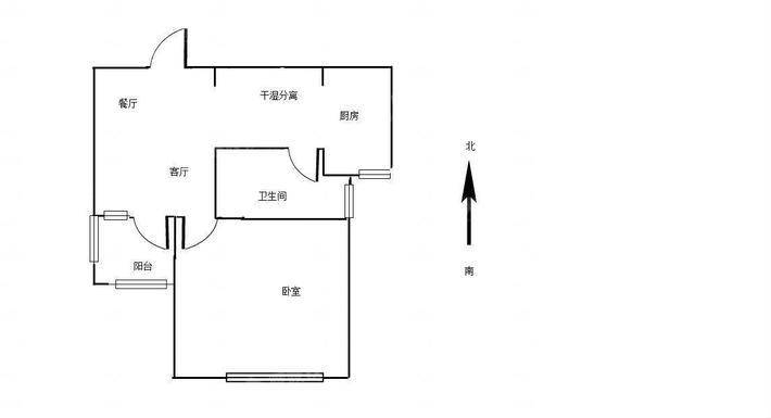 阿尔卡迪亚锦绣天地A区1室1厅1卫58㎡