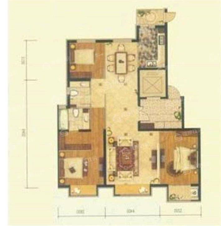 皇家壹里（A区）3室2厅2卫139㎡
