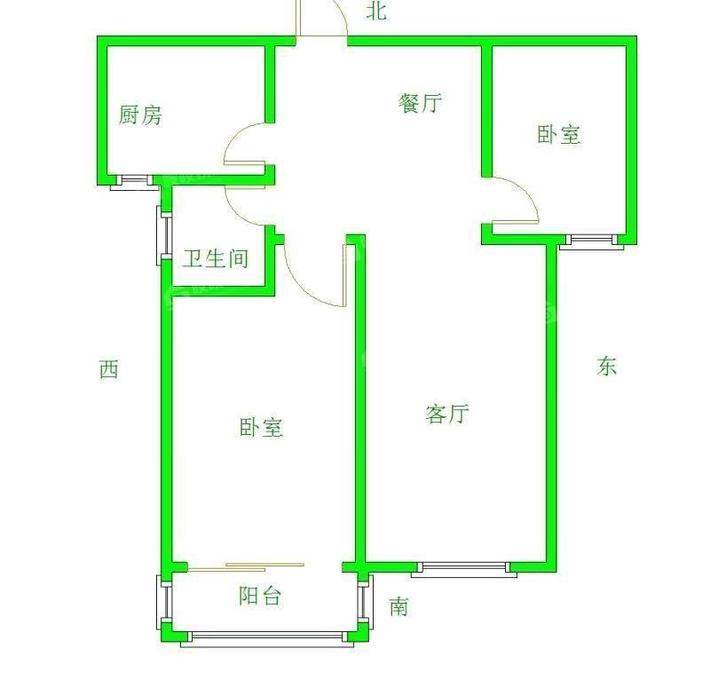 万泰丽景东区2室2厅1卫86㎡