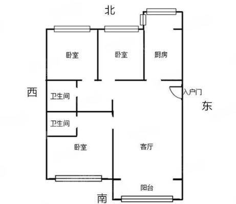 天成郡府西区3室2厅2卫122㎡