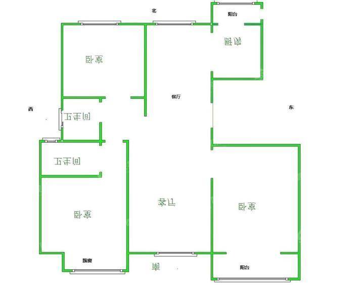 皇家壹里（A区）3室2厅1卫140㎡