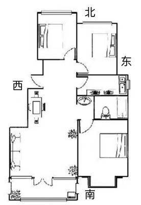天成名著一期3室2厅1卫100㎡