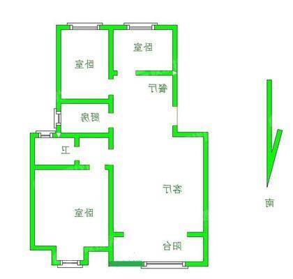 世纪福邸3室2厅1卫104㎡