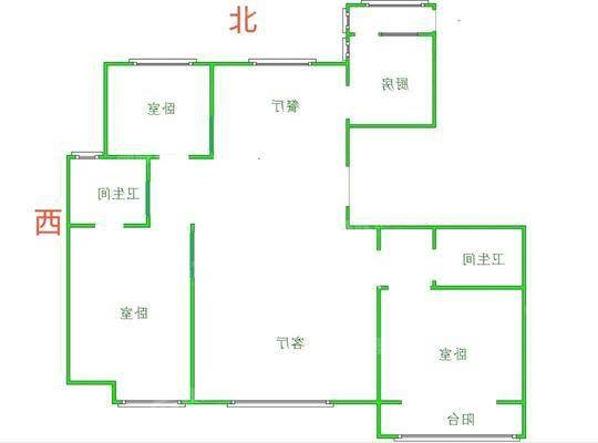 天成郡府西区3室2厅2卫138㎡