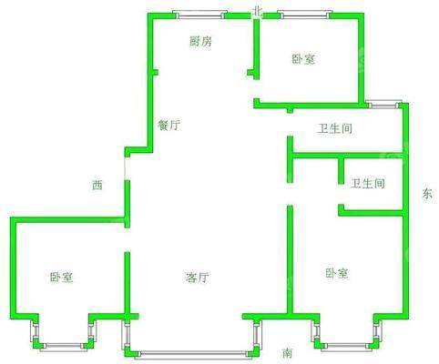 凤凰城（B区）3室2厅2卫128㎡