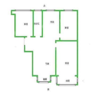 凤凰城（B区）3室2厅1卫92㎡