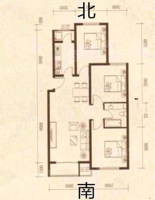 一世界回迁1-153室2厅1卫110㎡