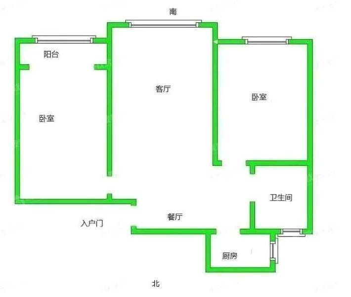 塞纳左岸2室2厅1卫93㎡